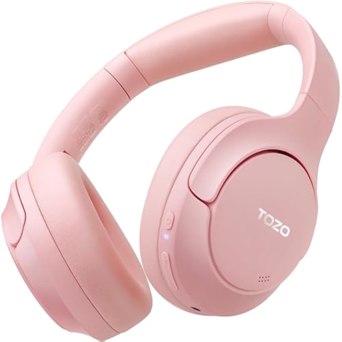 TOZO HT2 Hybrid Active Noise Cancelling Wireless Over Ear Headphones - Pink
