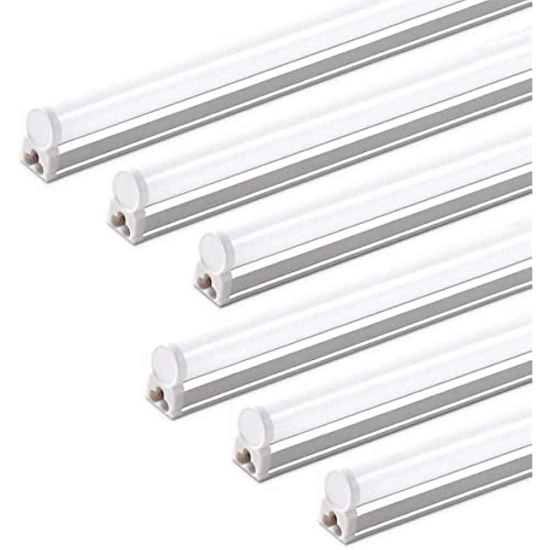 Barrina T5 LED Batten Light 2ft | 6500K Super Bright Garage Lighting 6-Pack