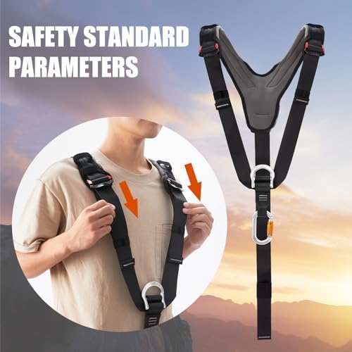 SOB Adjustable Climbing Shoulder Harness with Carabiner