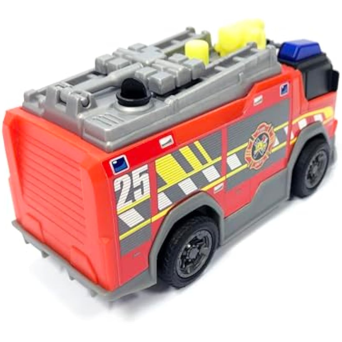Majorette Fire Truck Toy – 15cm Land Rover with Water Spray & Siren