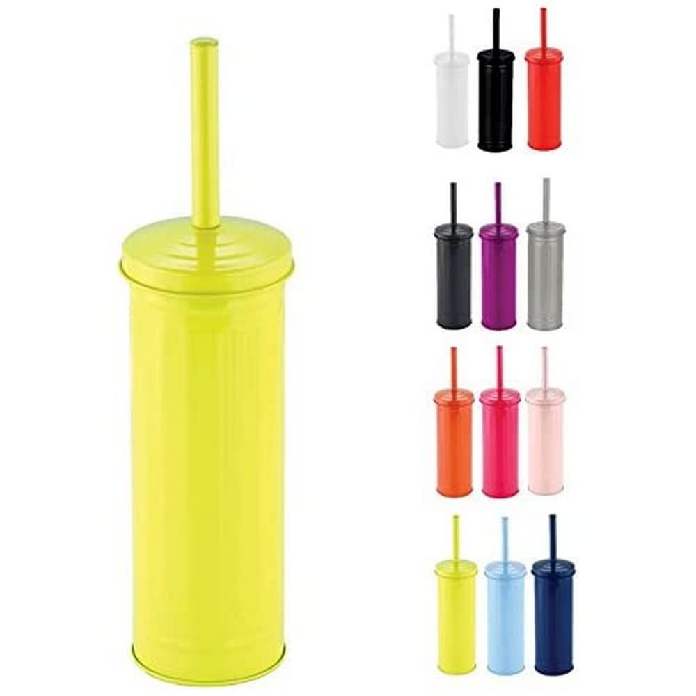 MSV Habana Green Toilet Brush and Freestanding Container Set - 40cm