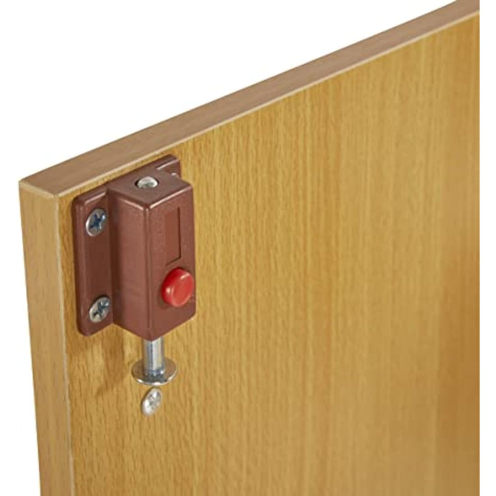 MMT Beech 2-Door Office Storage Cupboard | Lockable 75cm Tall Cabinet