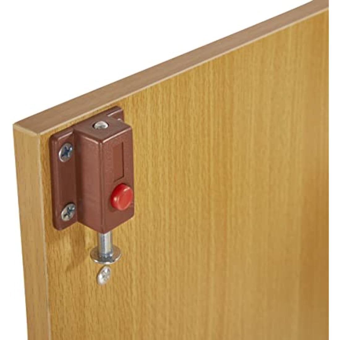 MMT Beech 2-Door Office Storage Cupboard | Lockable 75cm Tall Cabinet