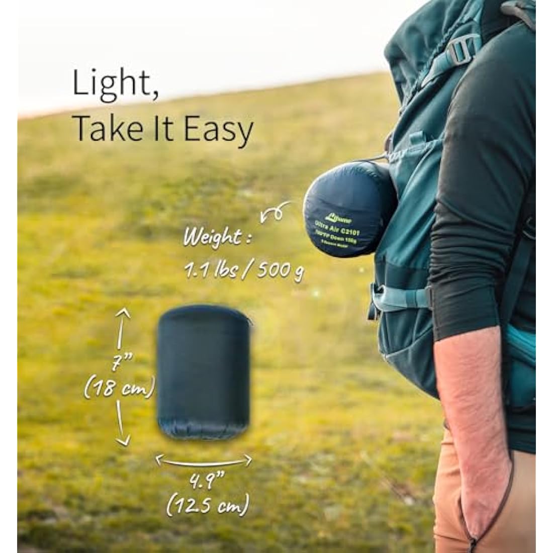 Jolof Store 700+ Fill Power Down Mummy Sleeping Bag – Ultralight 3-Season