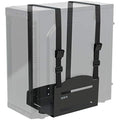 VIVO Adjustable PC Wall Mount | Steel CPU Holder with Straps - Black