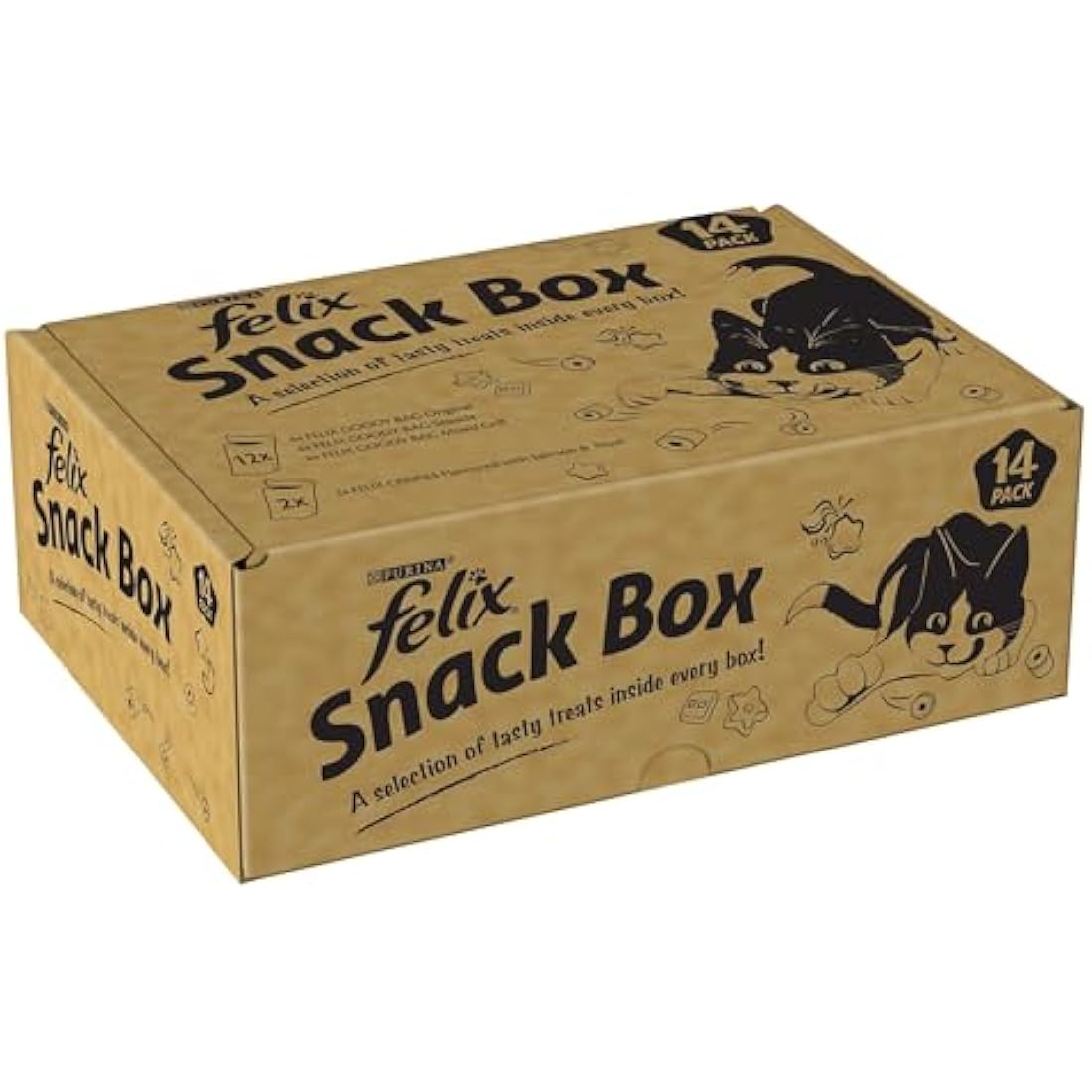 Felix Mixed Variety Adult Cat Treats - 810g Snack Box Pack