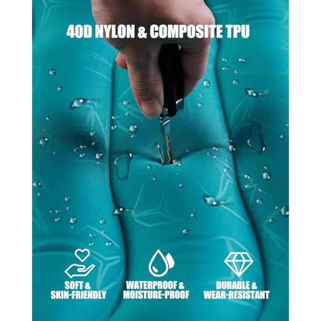 AKSOUL Self Inflating Sleeping Mat – 12cm Thick Ultralight Camping Mattress
