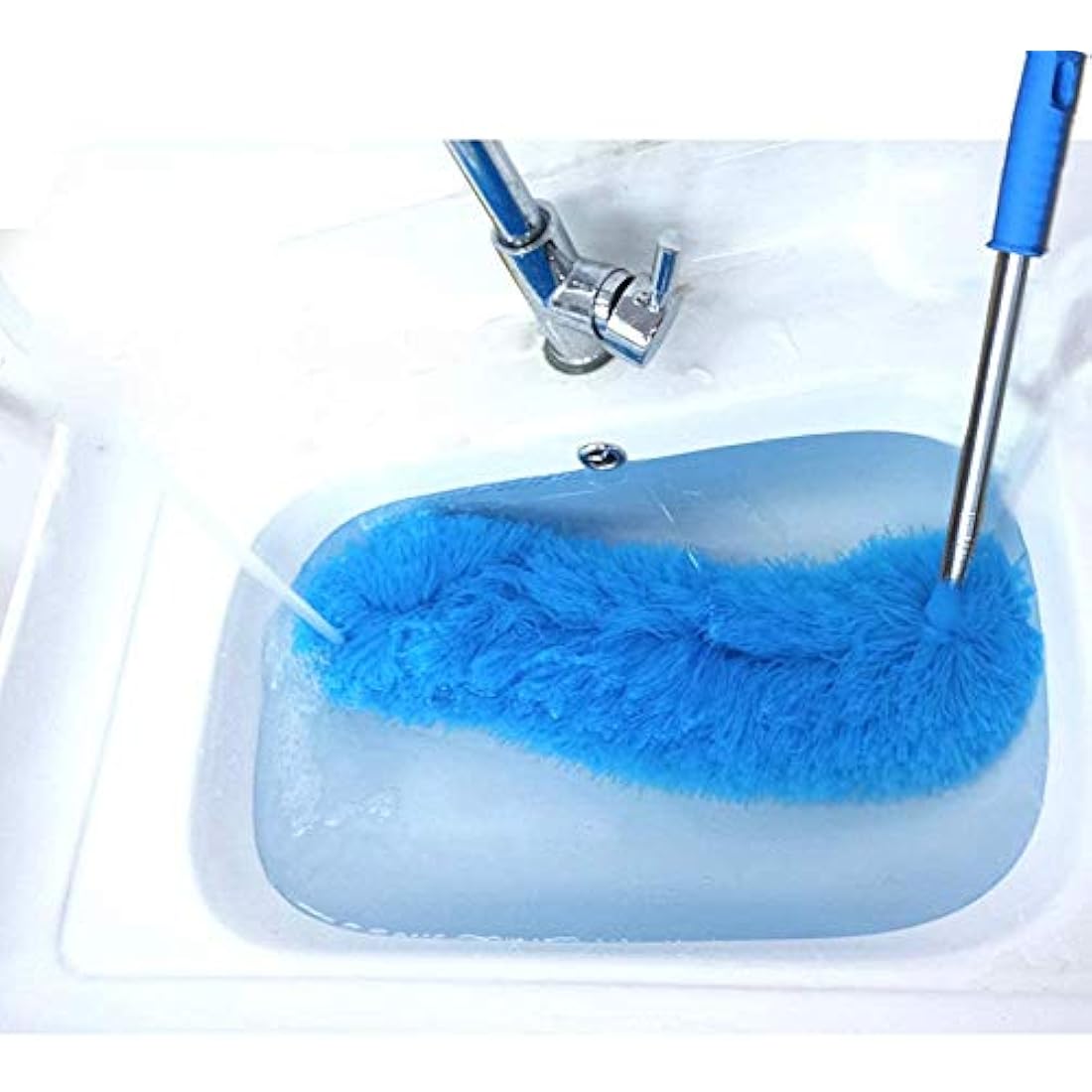 Jolof Store Microfiber Feather Duster with 100-inch Telescoping Pole – Blue