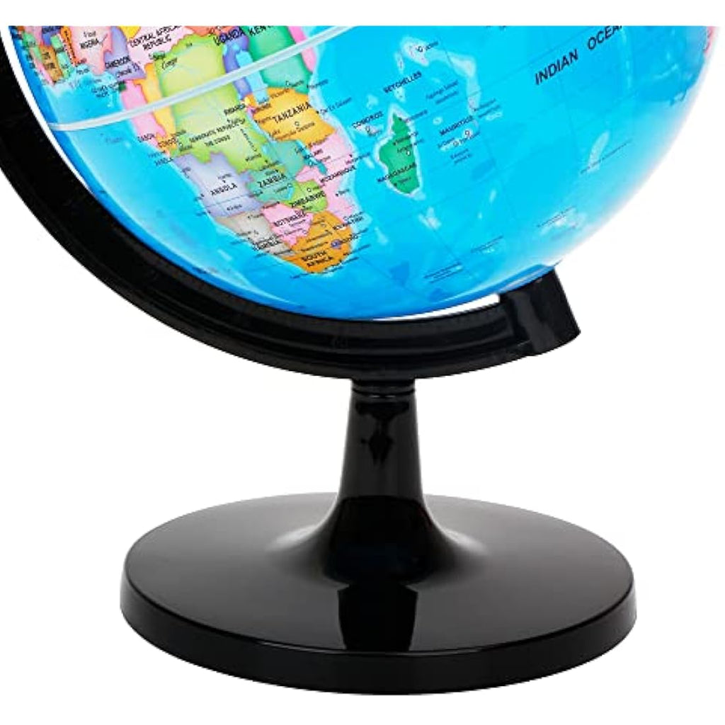 Exerz 20cm World Globe – DIY Educational Political Map for Kids & Desk