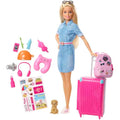 Barbie Travel Doll – Blonde Doll with Suitcase and 10+ Accessories