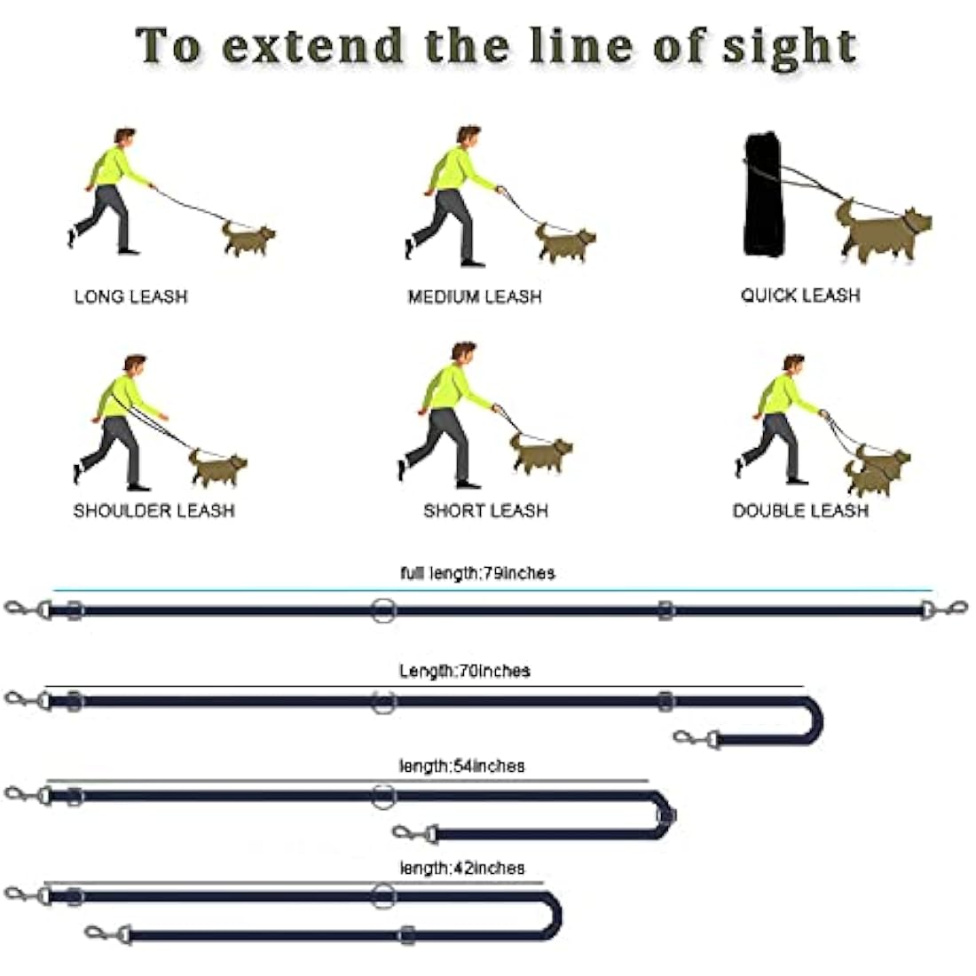 Double Ended Dog Training Lead | Durable Hands-Free Leash