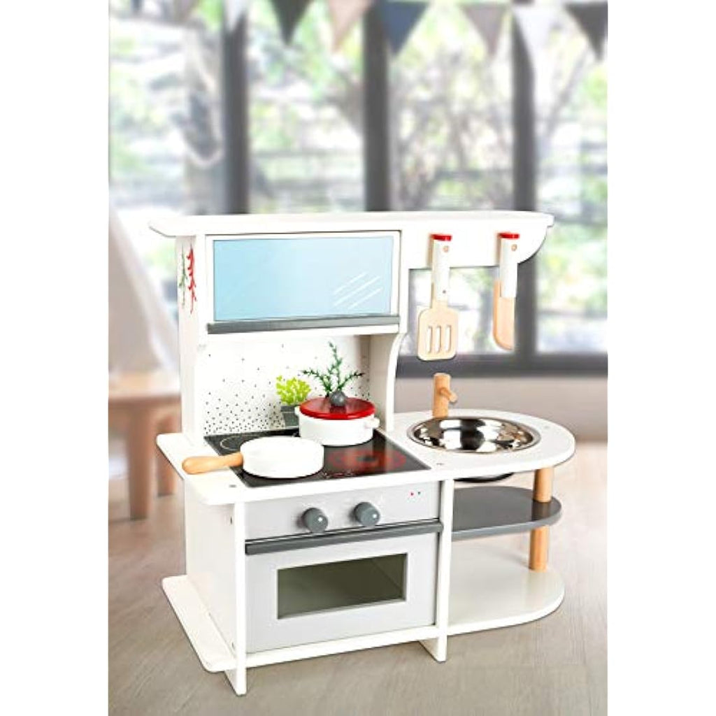 small foot Wooden Children's Kitchen with Oven and Accessories