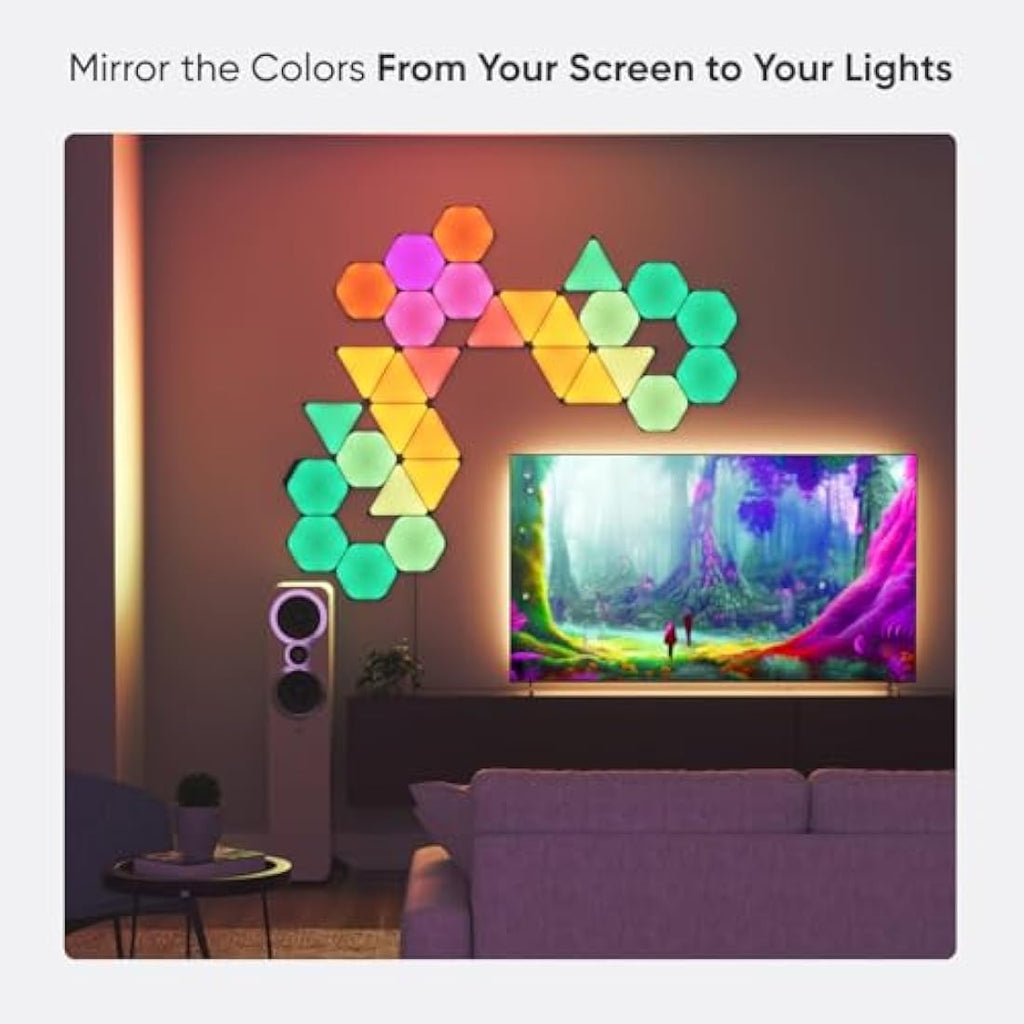 Nanoleaf Shapes Ultra Black Triangles Expansion Pack | 3 LED Panels