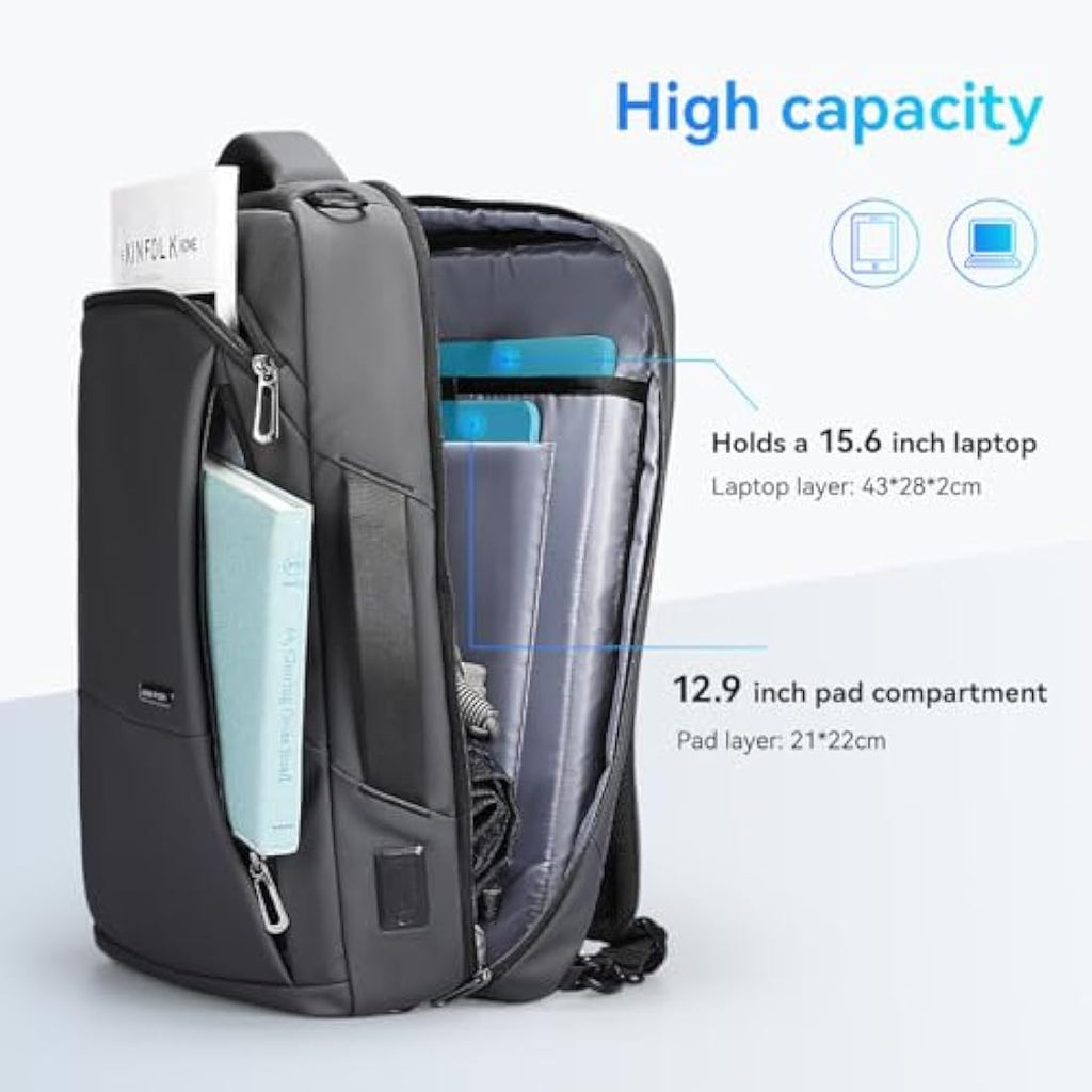 Mark Ryden 3-in-1 Convertible Laptop Backpack | 15.6 Inch USB Bag - Grey