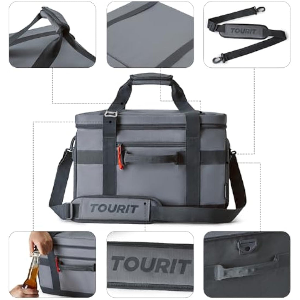 TOURIT 40-Can Insulated Soft Cooler Bag | 32L Leak-Proof Collapsible Cooler