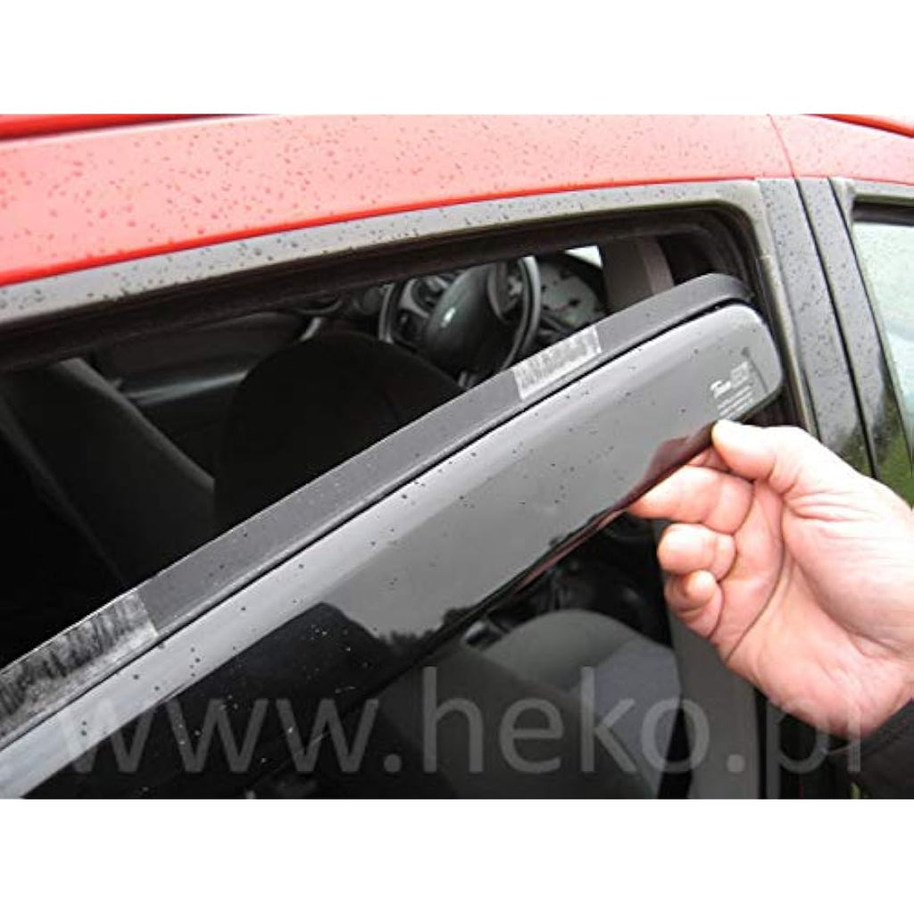 Heko Wind Deflectors Full Set for 5-Door Models | Tinted 4-Piece Kit