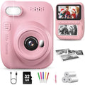 GREENKINDER Kids Instant Print Camera | 1080P Digital Toy with 32GB Card