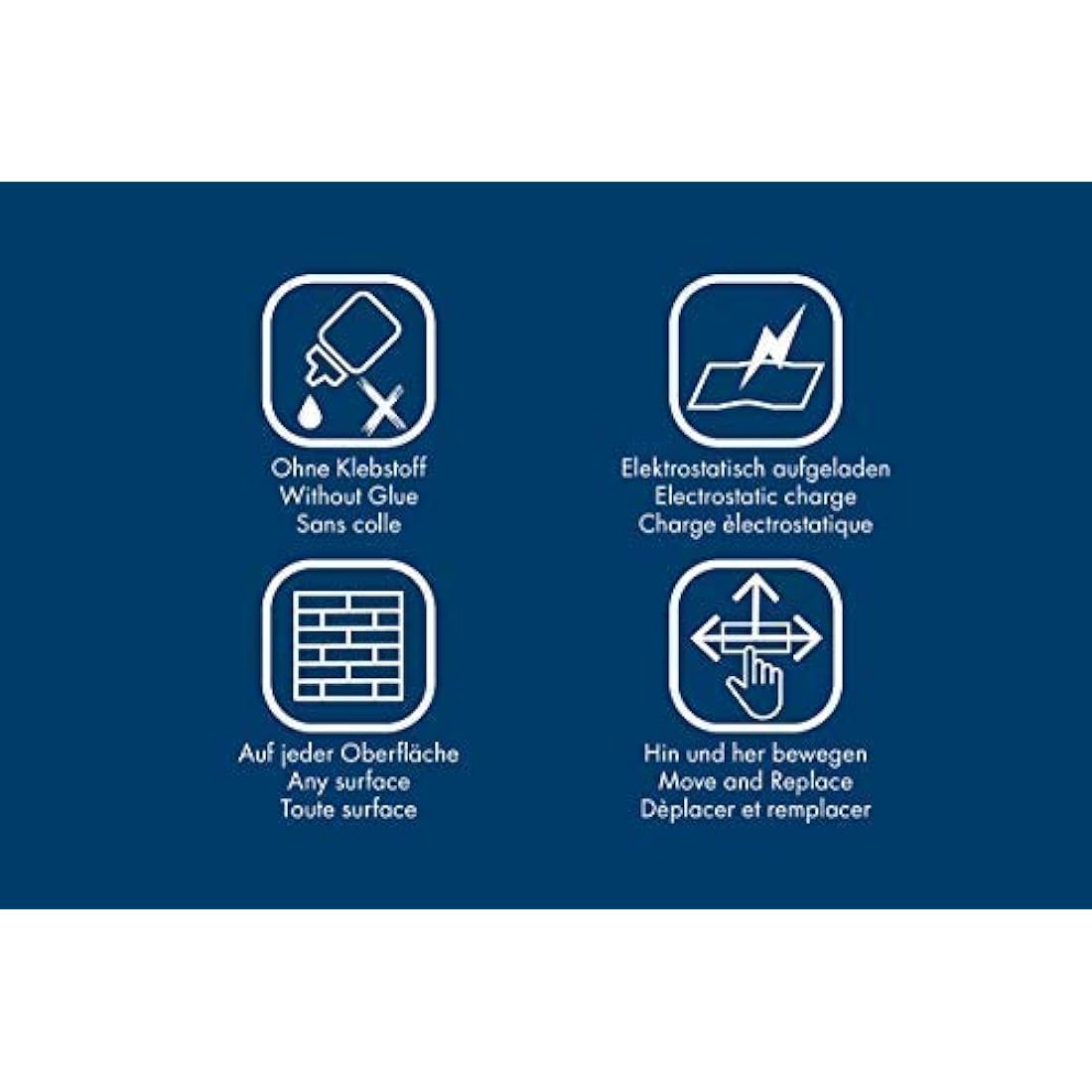 AdPads Electrostatic Presentation Cards | 500 Large Static Notes