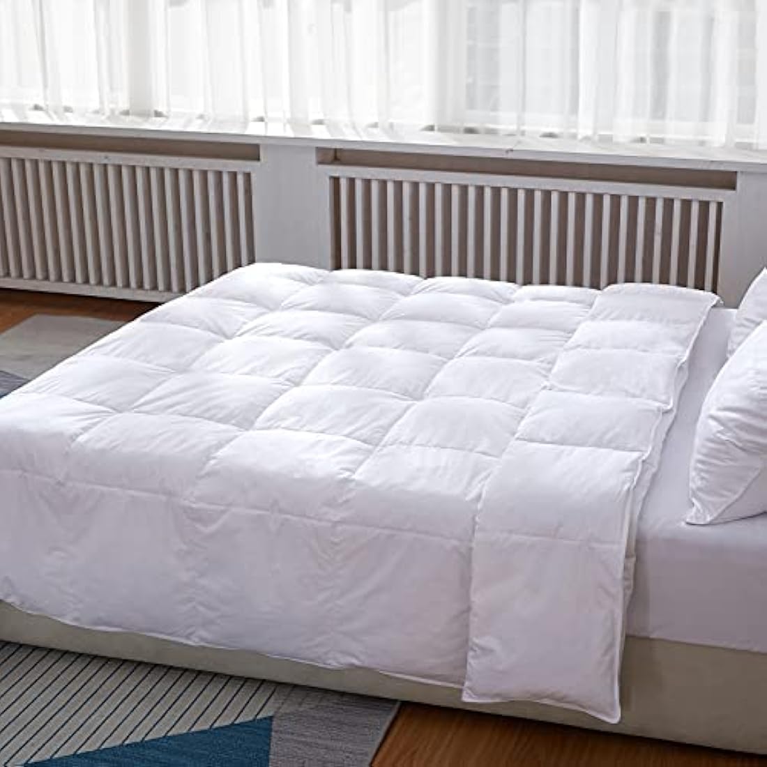 Jolof Store 4.5 Tog Feather & Down Duvet – Super King Cotton Bedding