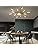 Modern Firework LED Ceiling Light | Gold Semi Flush Mount