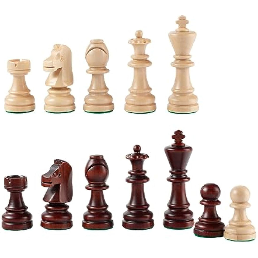 Master of Chess Staunton No. 7 Wooden Chess Pieces – Handmade Set