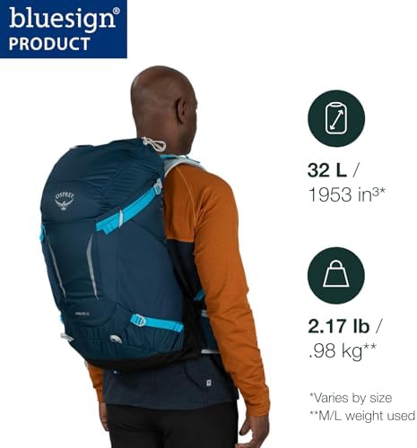 Osprey Hikelite Unisex Hiking Backpack | Lightweight Outdoor Daypack