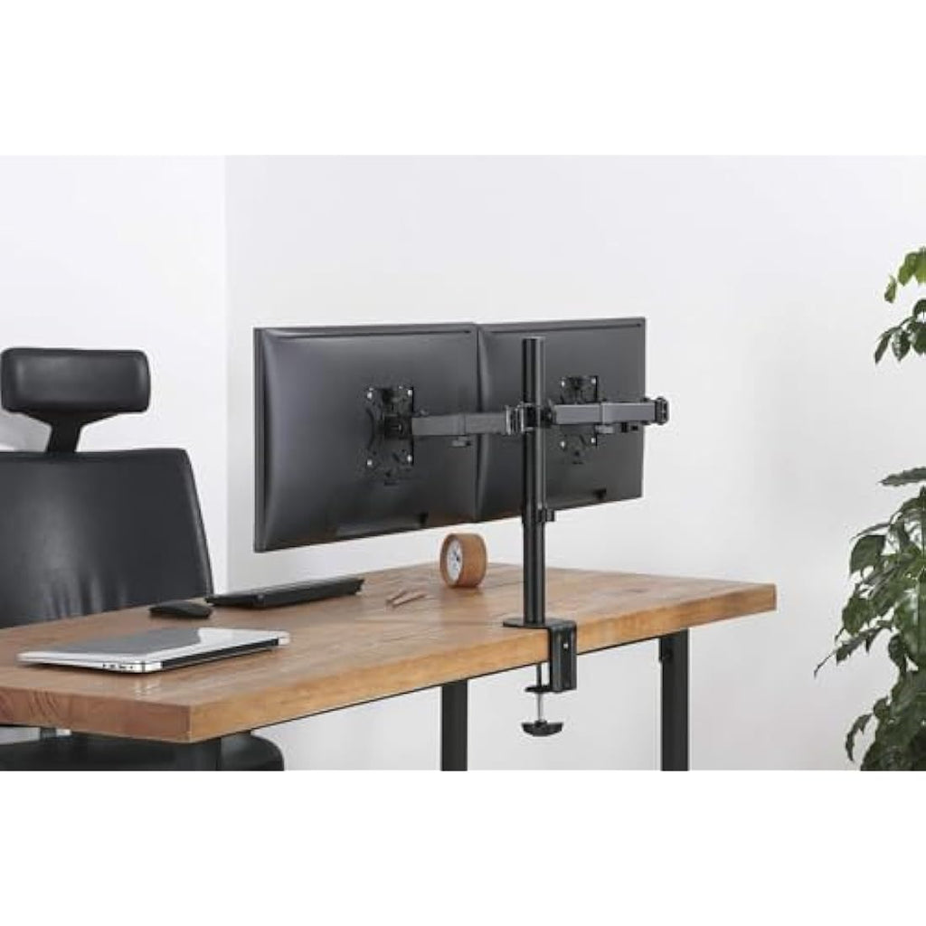 Audizio MAD20 Dual Monitor Desk Mount – Full Motion Steel Arms for 13-32"
