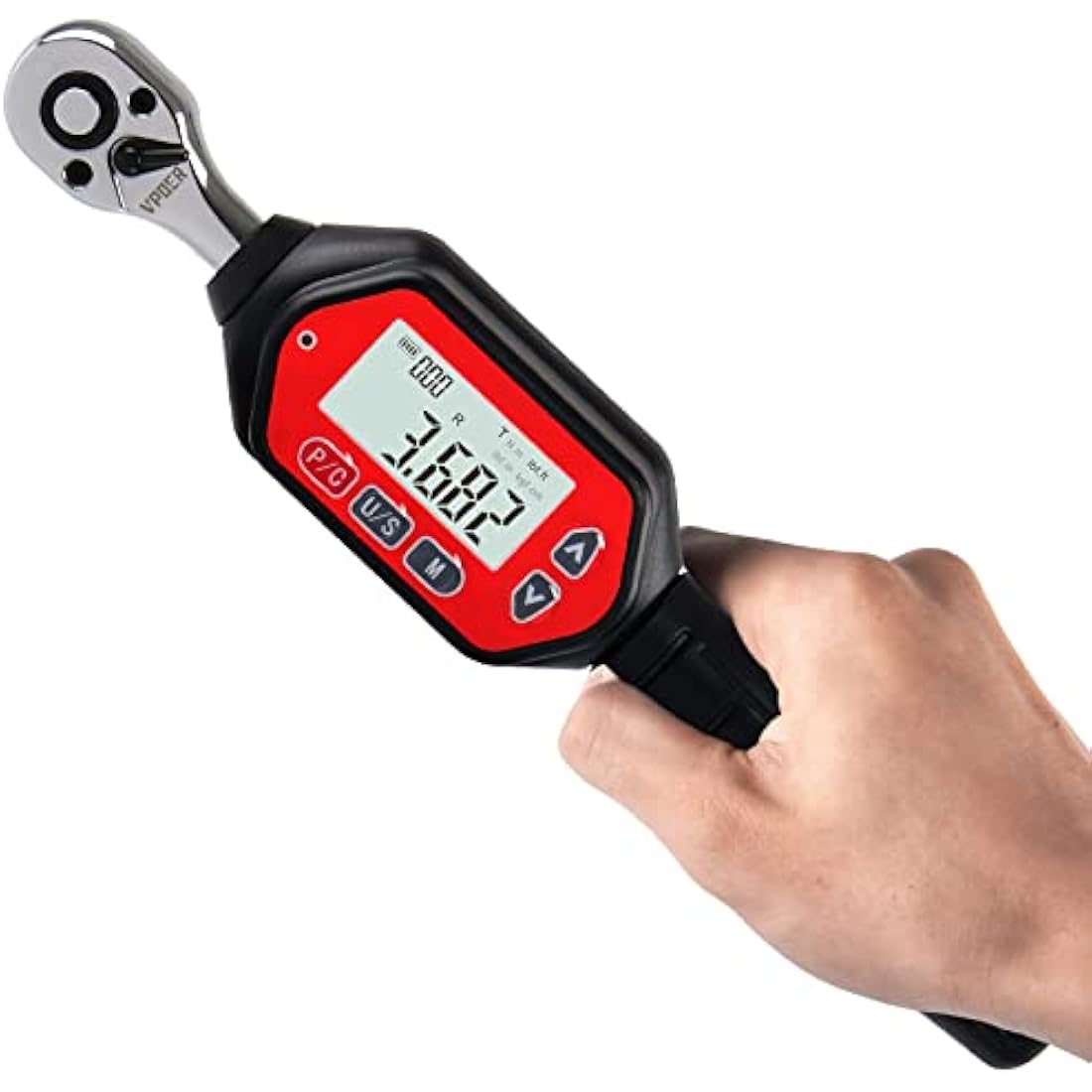 VPOER 1/4" Digital Torque Wrench | 0.22-7.37 ft-lbs with LED & Buzzer