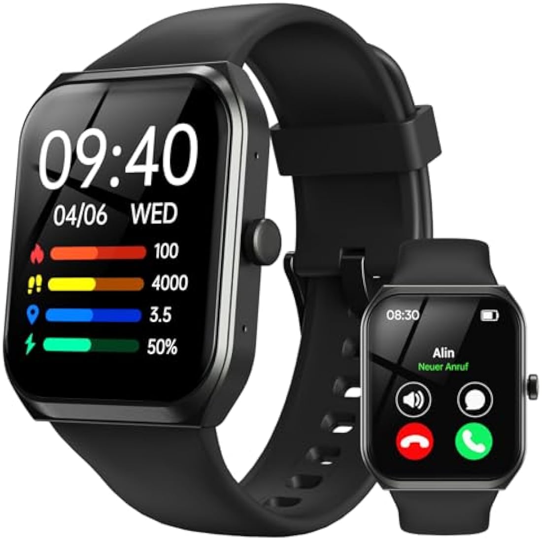 TUYOMA Smart Watch - 1.91" Fitness Tracker with Bluetooth Calling & IP68