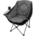 LANMOUNTAIN Oversized Folding Camping Chair | Heavy Duty Padded Outdoor Seat