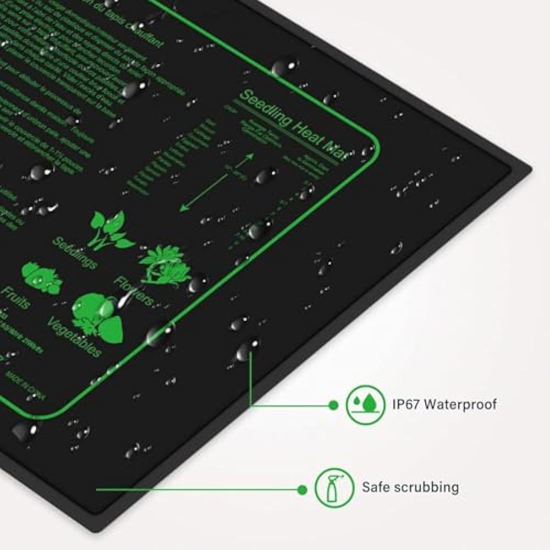 LERWAY Seedling Heat Mat – 21W Waterproof Plant Warming Pad, 2-Pack
