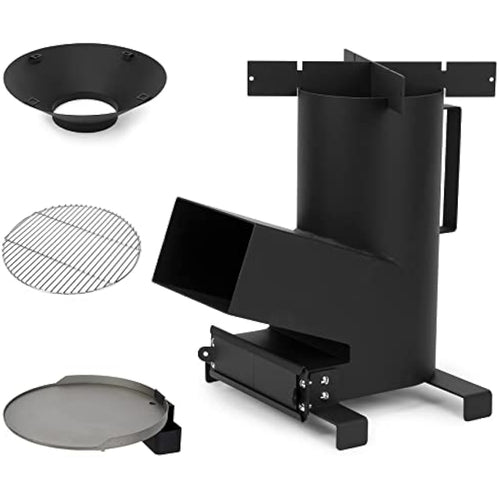 Onlyfire 3-in-1 Rocket Stove | Portable Wood Burning Camping Stove & Griddle