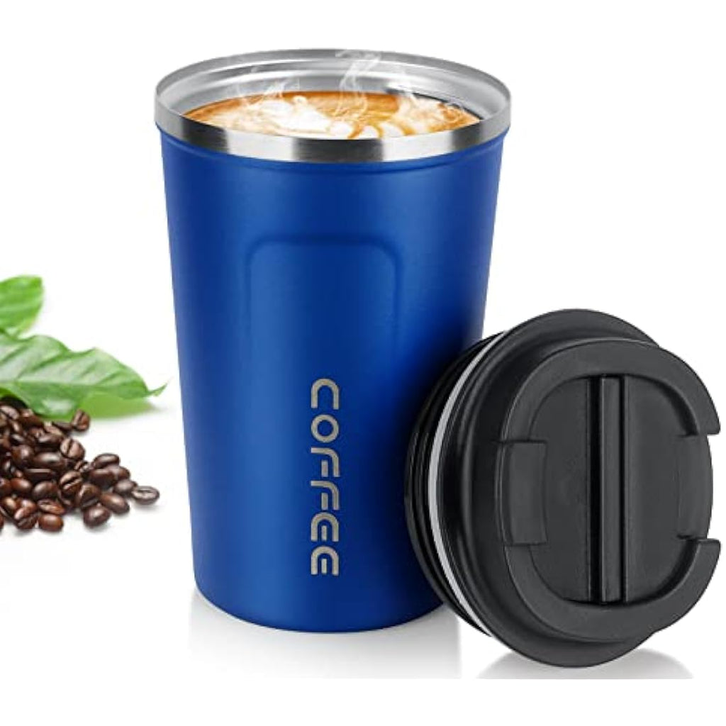 MOMSIV Insulated Coffee Cup – 380ml Leakproof Stainless Steel Travel Mug