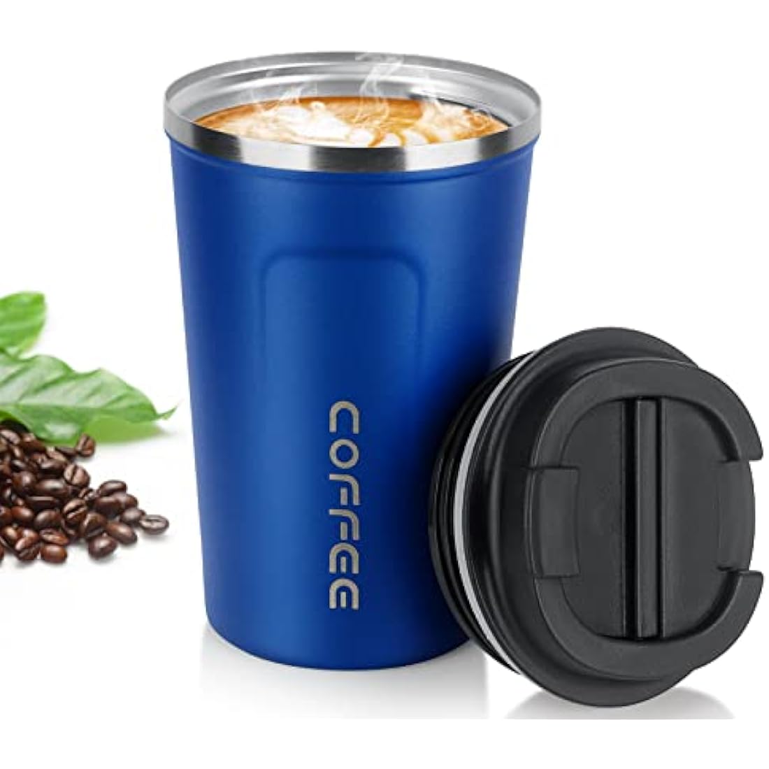 MOMSIV Insulated Coffee Cup – 380ml Leakproof Stainless Steel Travel Mug
