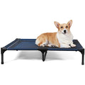 ANWA Elevated Dog Bed – Large Raised Outdoor Pet Cot with Teslin Mesh