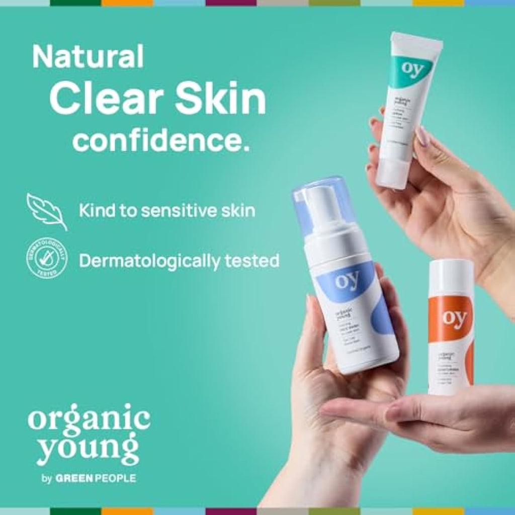 Green People Oy Clear Skin Goals – Organic Teen Skincare Set for Blemishes