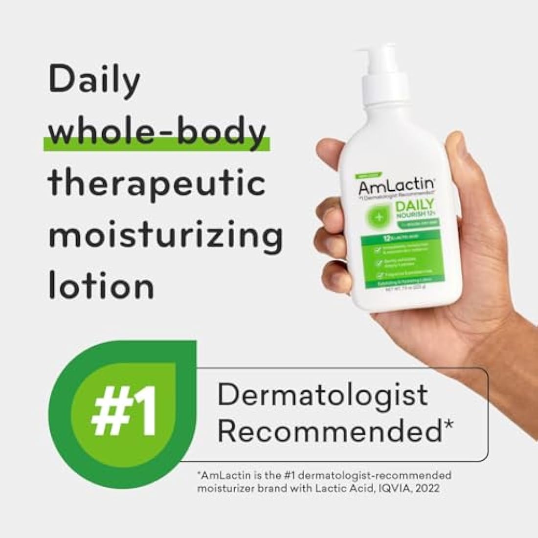 AmLactin Daily Moisturizing Body Lotion - 2 Pack (7.9 oz) Lactic Acid