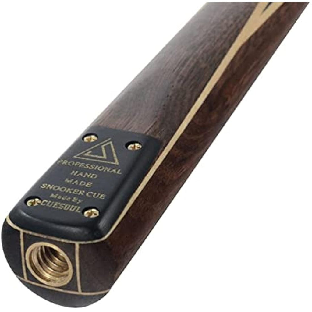 CUESOUL 57" 3/4 Jointed Rosewood Snooker Cue Set with Case | 9.5mm Tip
