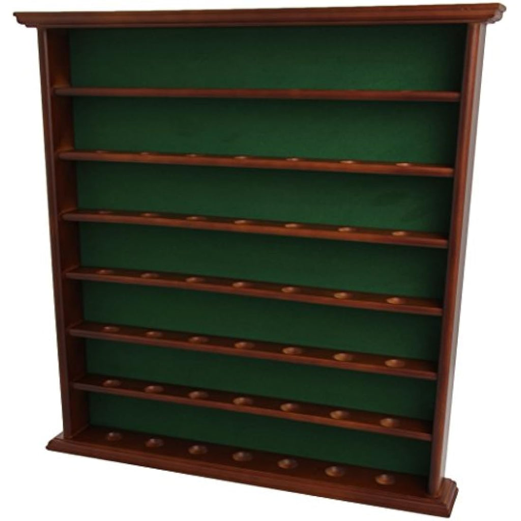 Longridge Golf Ball Display Cabinet – Wooden Wall Rack Holds 49 Balls