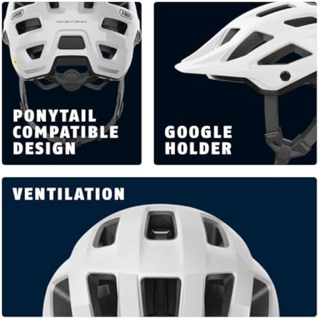 ABUS Moventor 2.0 MIPS MTB Helmet – All-Mountain Off-Road, Velvet Black