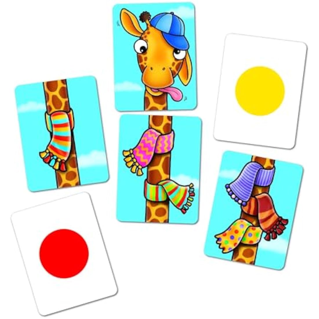 Orchard Toys Giraffes in Scarves – Counting and Colour Matching Game