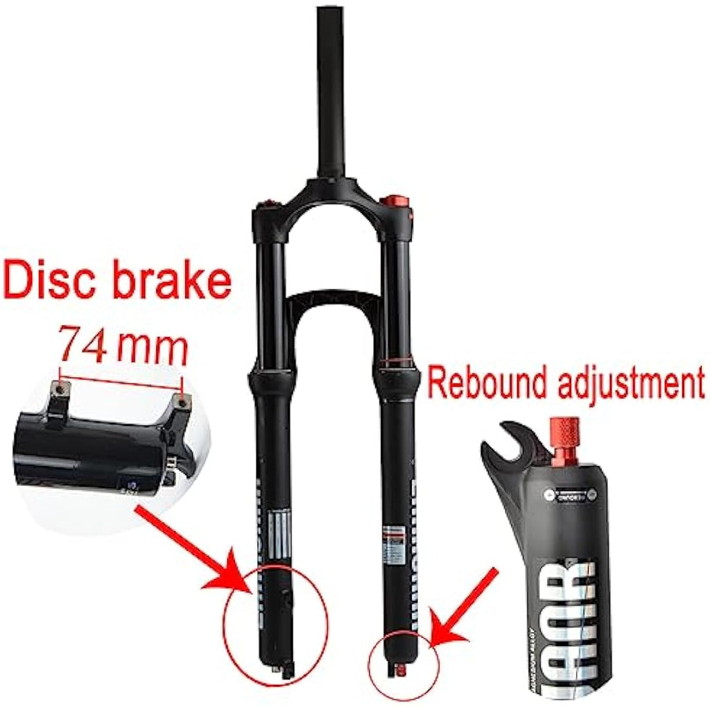 LANXUANR MTB Air Suspension Fork – 100mm Travel Rebound Adjustment