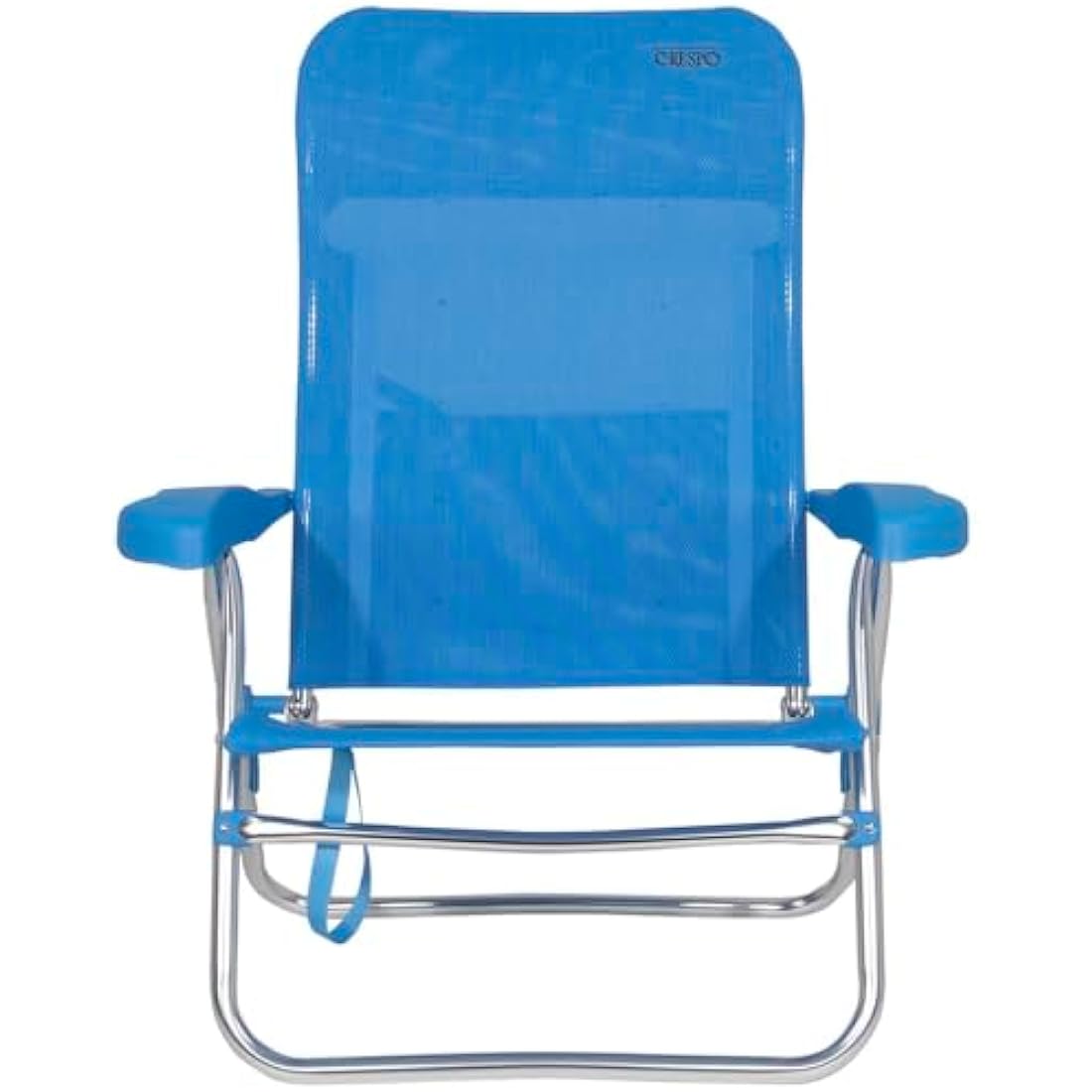 Crespo AL-205 Beach Chair – 7-Position Adjustable Outdoor Seat - White