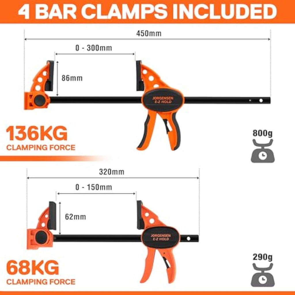 PONY 2-in-1 Folding Workbench | 454kg Sawhorse with 6 Adjustable Heights