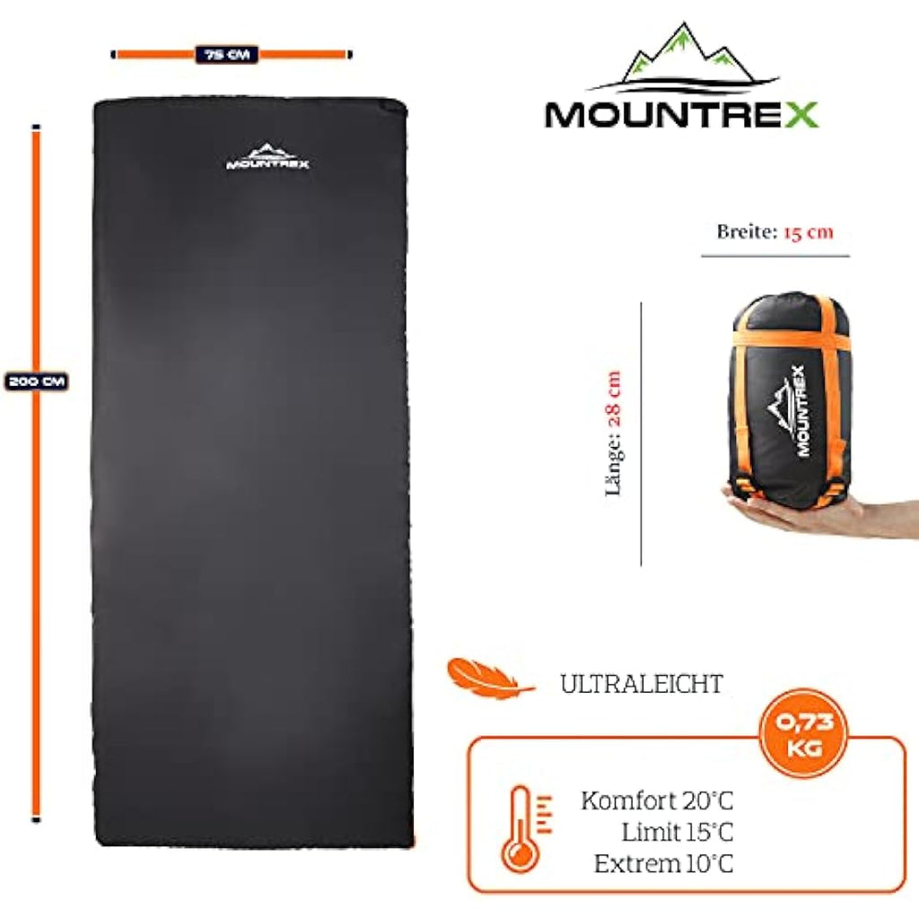 Mountrex Ultralight Summer Sleeping Bag – 700g Compact Blanket Design