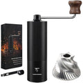 SUNYA Manual Coffee Grinder – Stainless Steel Conical Burr Mill, Black
