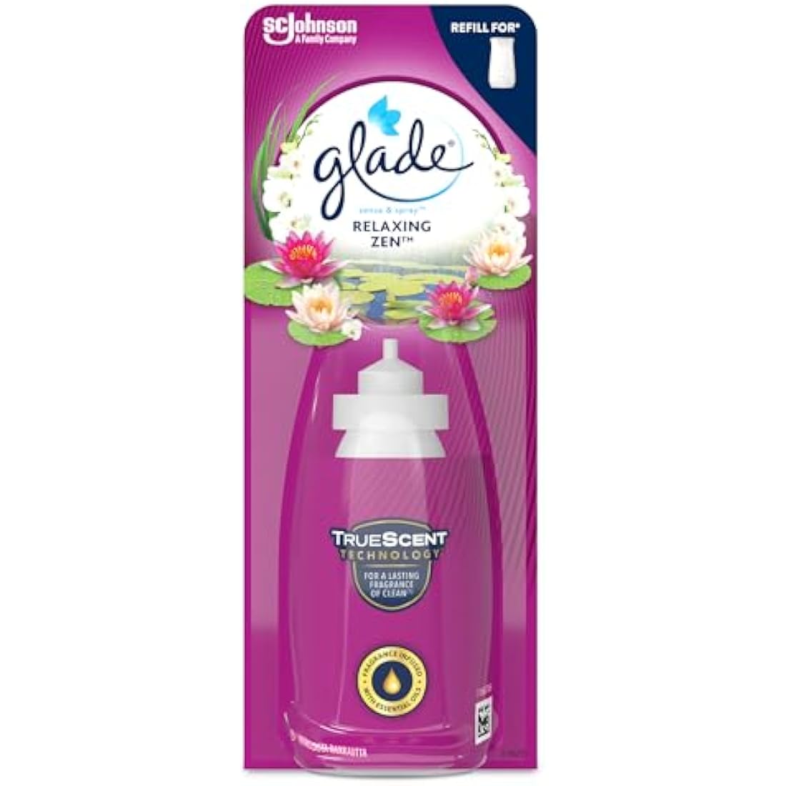 Glade Sense & Spray Refill - Relaxing Zen Motion Air Freshener (3 Pack)