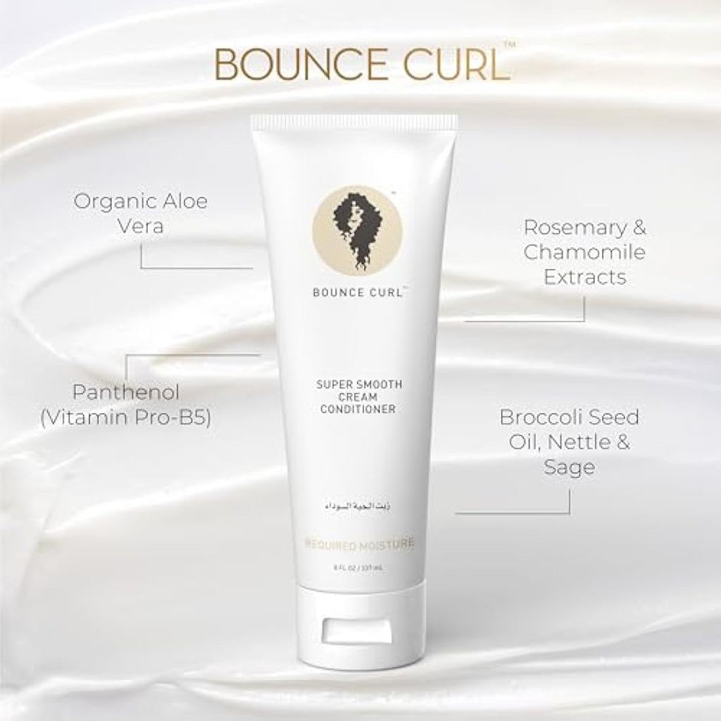 Bounce Curl Super Smooth Cream Conditioner - Organic Aloe & Sunflower Oil