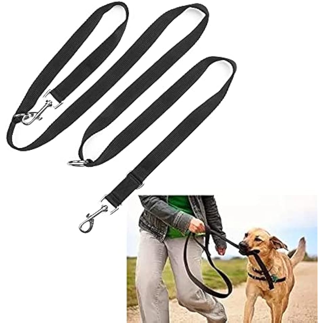Double Ended Dog Training Lead | Durable Hands-Free Leash