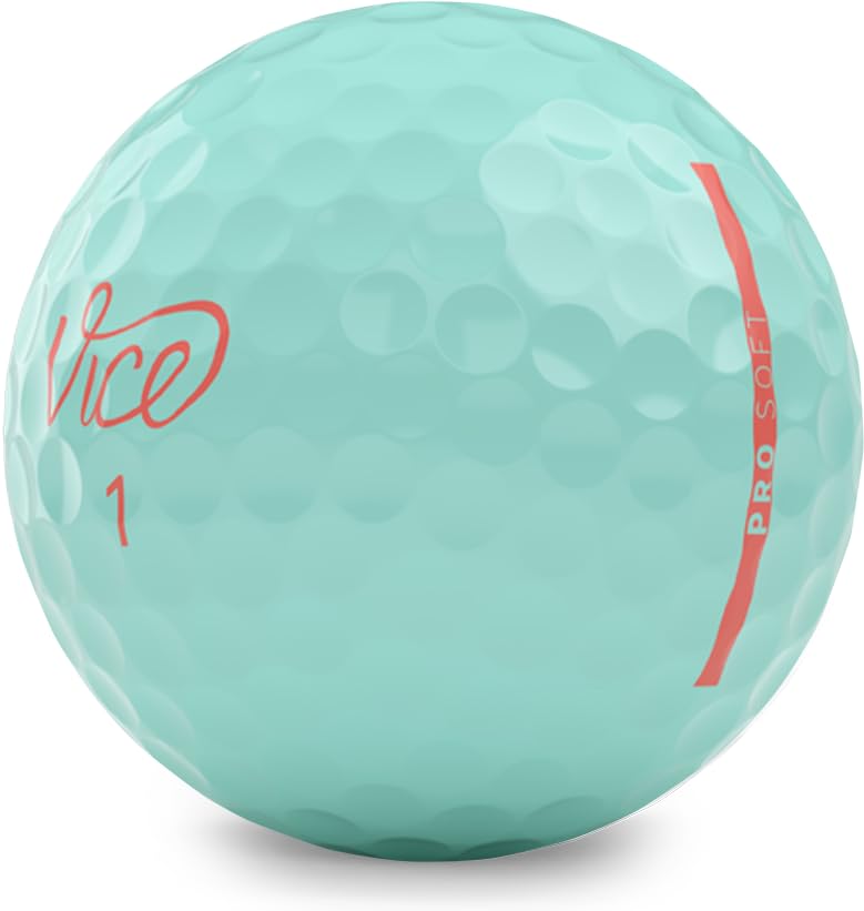 Vice Golf Pro Soft Hue Blue Light - 3-Piece Urethane Golf Balls